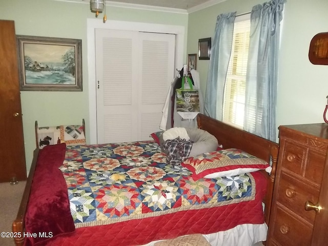 4271 Caratoke Hwy, Barco, NC 27917 - bedroom with crown molding and a closet