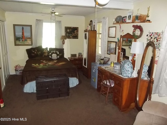 4271 Caratoke Hwy, Barco, NC 27917 - bedroom featuring crown molding, multiple windows, and carpet floors