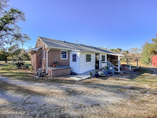 view of front of property