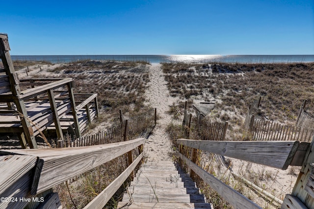 water view featuring a view of the beach