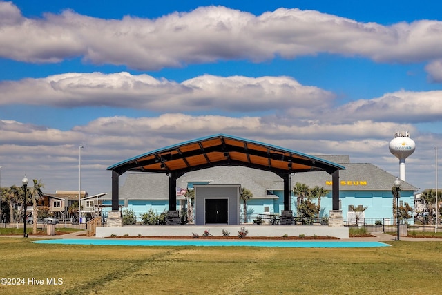 view of home's community featuring a gazebo and a yard