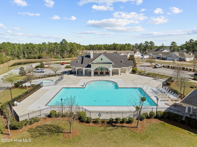 view of pool with a patio area