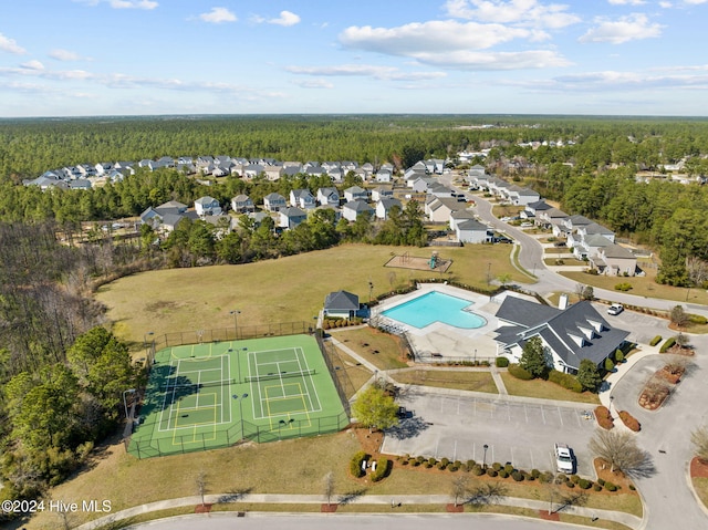 birds eye view of property