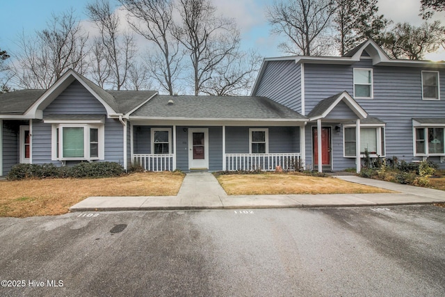 view of front of property featuring a porch