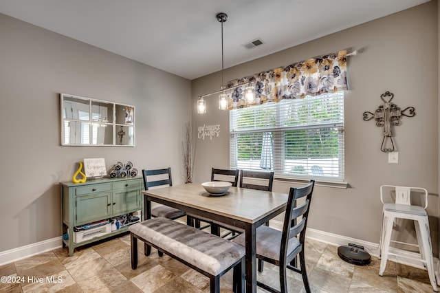 view of dining room