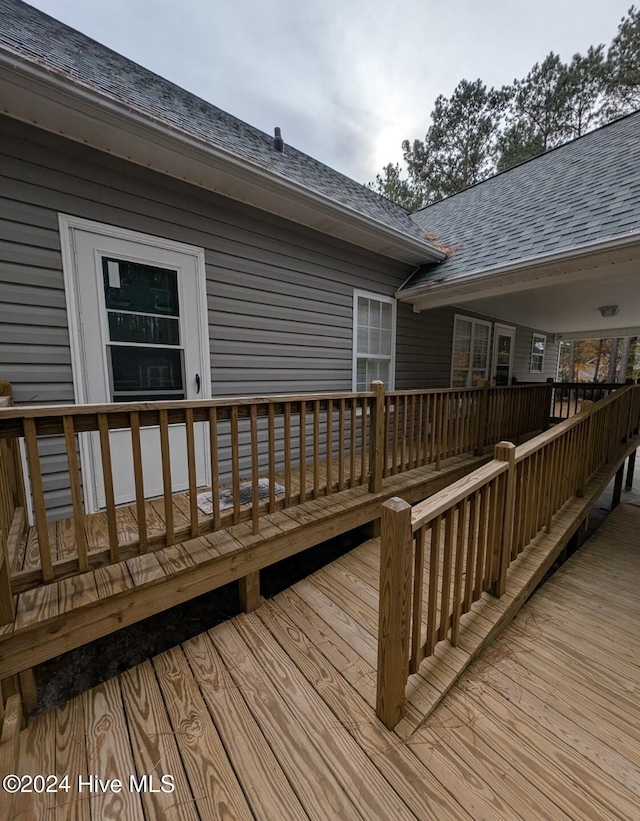 view of deck