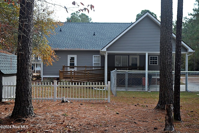 view of back of property