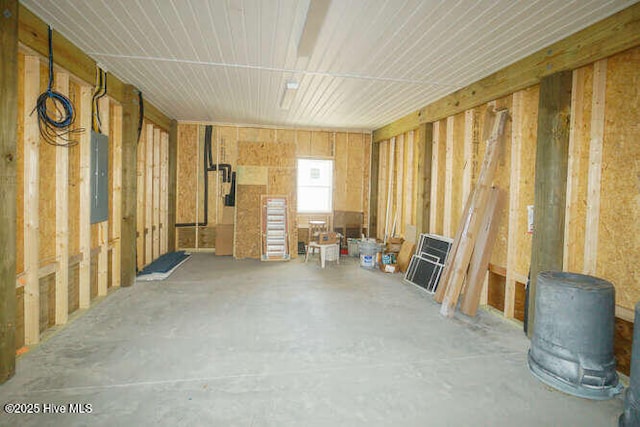 storage room featuring electric panel