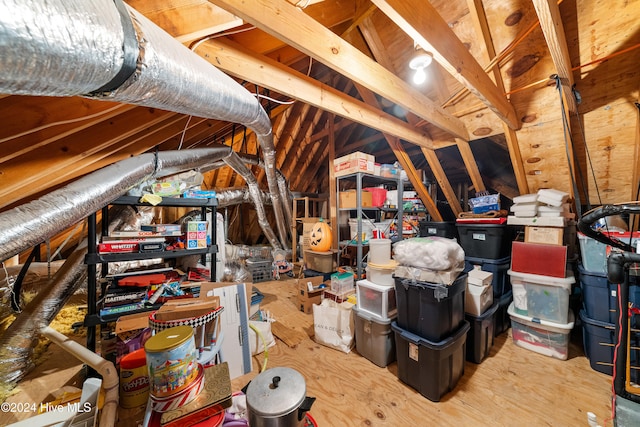 view of attic