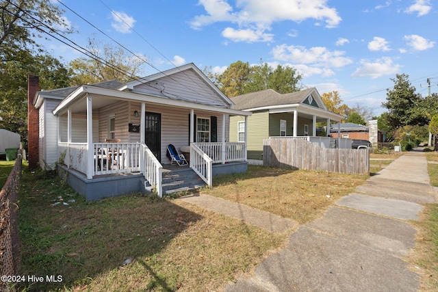 bungalow-style home featuring covered porch