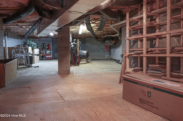 view of basement