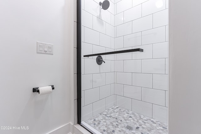 bathroom with walk in shower