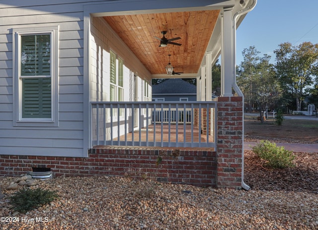 exterior space with a porch