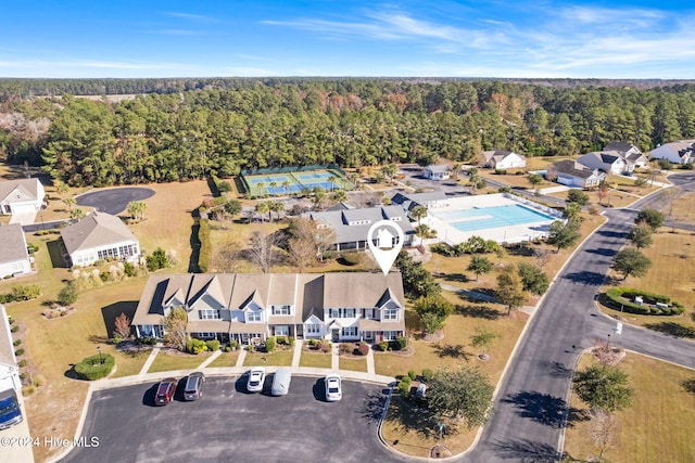 birds eye view of property