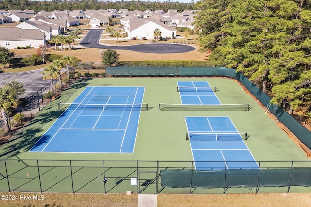 view of tennis court