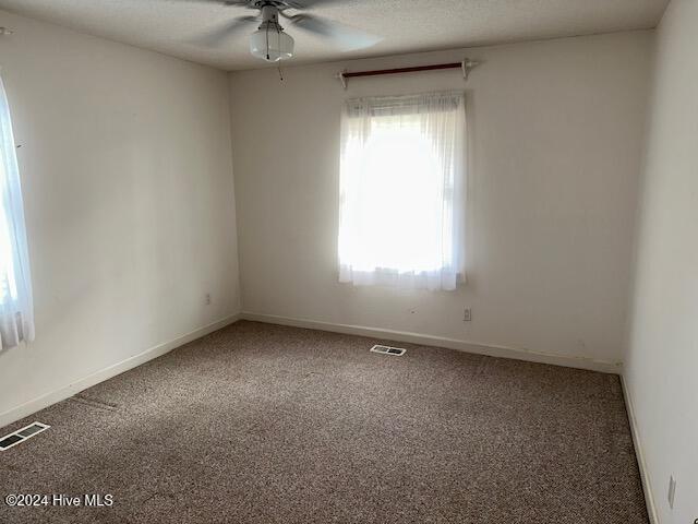1738 NC-306 Hwy S, Grantsboro, NC 28529 - empty room with carpet floors, ceiling fan, and baseboards