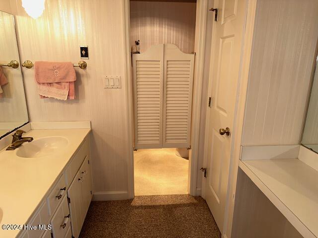 1738 NC-306 Hwy S, Grantsboro, NC 28529 - bathroom featuring vanity and baseboards