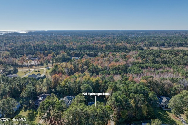 270 Hydrangea Ln, Hampstead, NC 28443 - aerial overview of property's location featuring a heavily wooded area