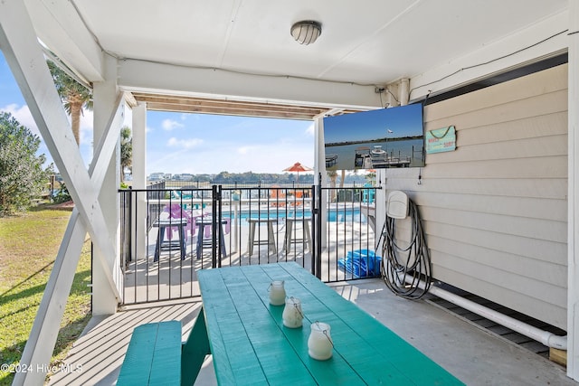 view of balcony