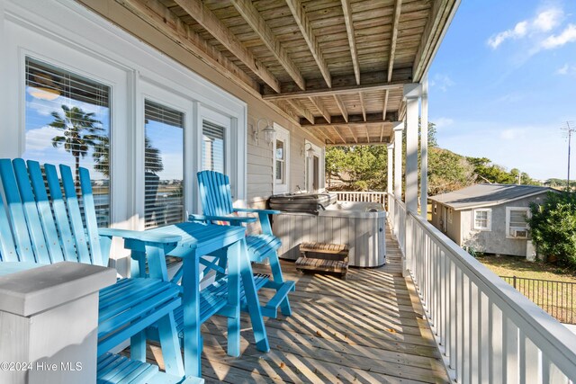 view of wooden terrace