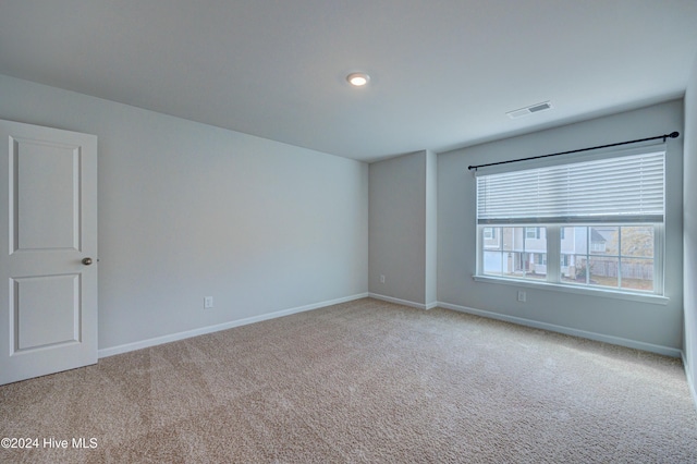 view of carpeted empty room