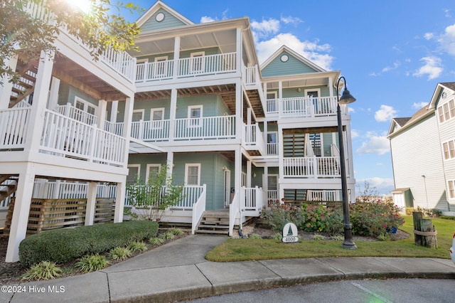 view of coastal home