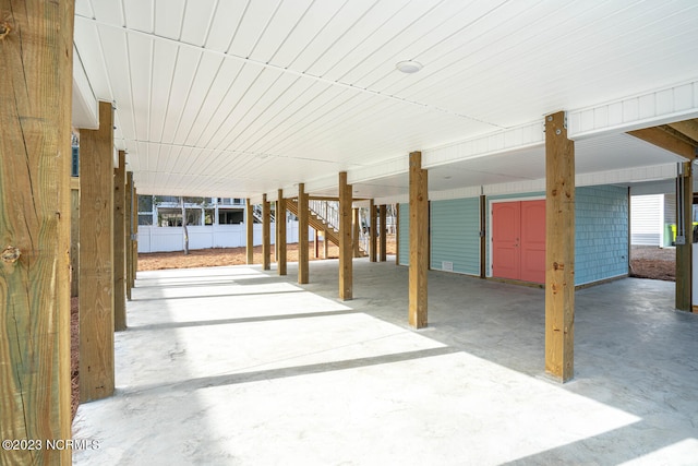 miscellaneous room with concrete floors