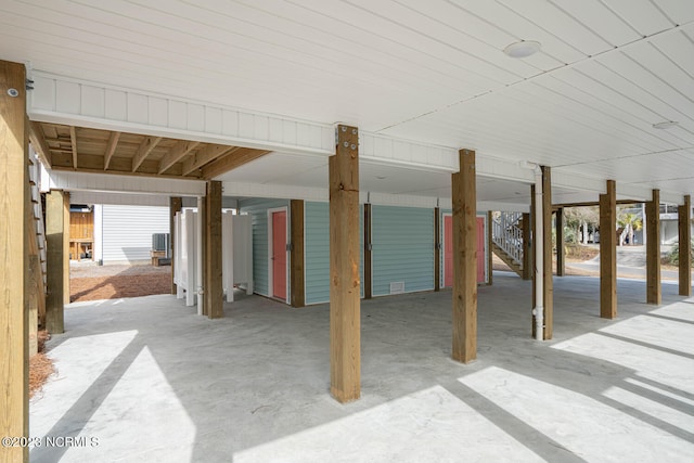 exterior space featuring a carport