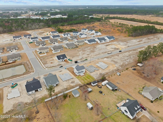 drone / aerial view featuring a residential view