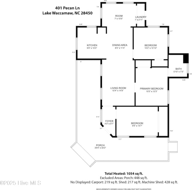 401 Pecan Ln, Lake Waccamaw, NC 28450 - view of room layout