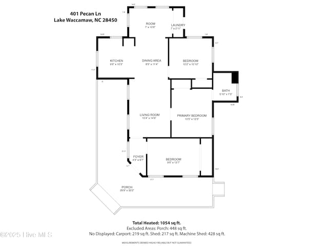 401 Pecan Ln, Lake Waccamaw, NC 28450 - view of room layout