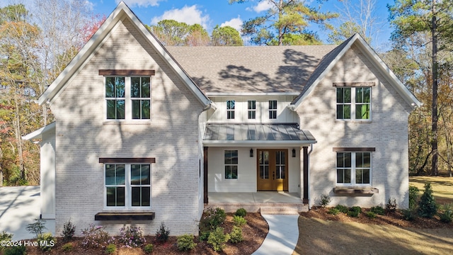 view of front of house featuring french doors