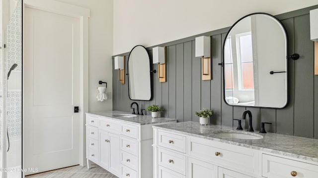 bathroom featuring vanity