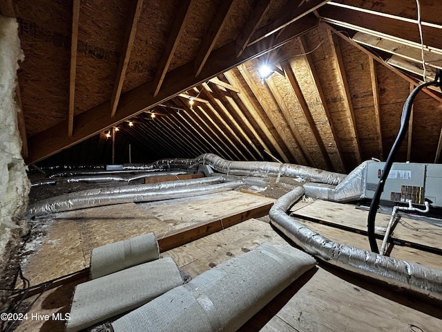 view of attic