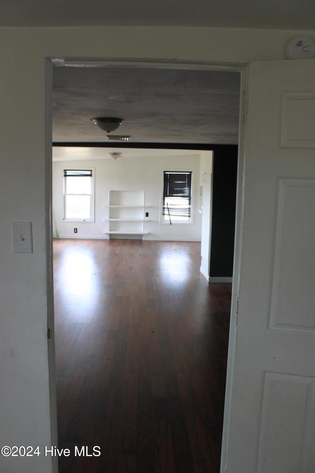 spare room featuring hardwood / wood-style floors