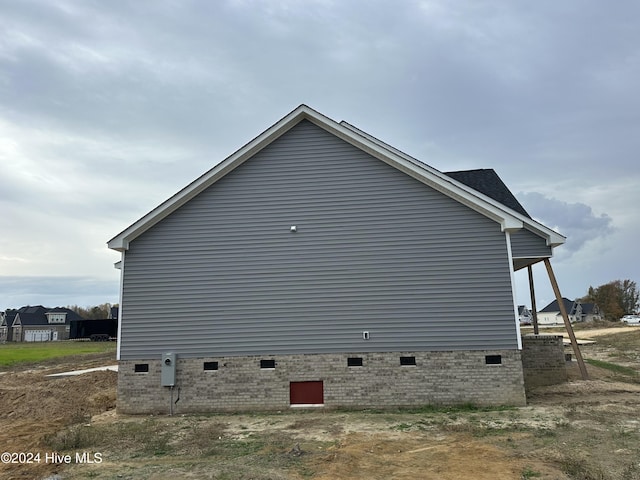 view of side of property