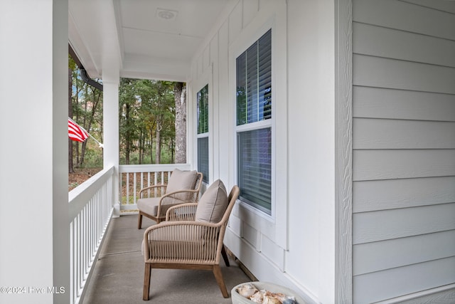 balcony with a porch