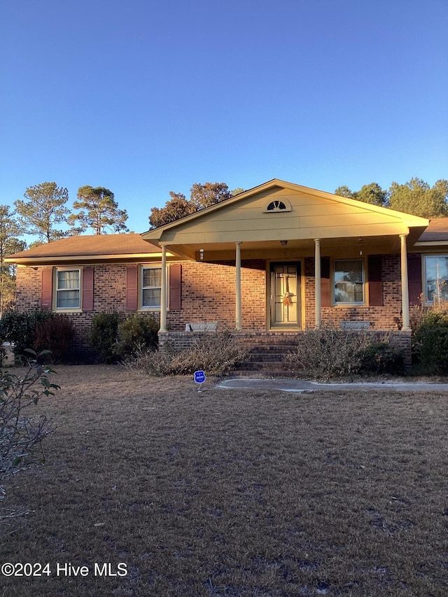 view of ranch-style house