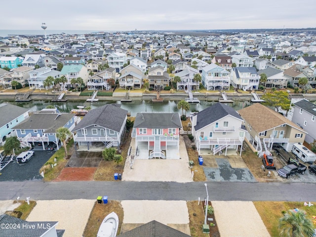 25 Newport St, Ocean Isle Beach, NC 28469 - aerial perspective of suburban area with a large body of water