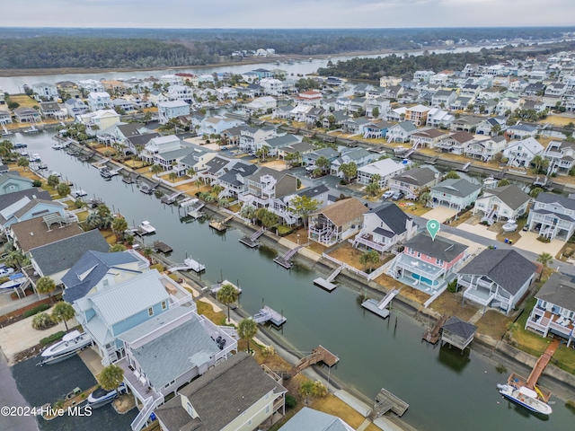 25 Newport St, Ocean Isle Beach, NC 28469 - aerial view of residential area featuring a large body of water