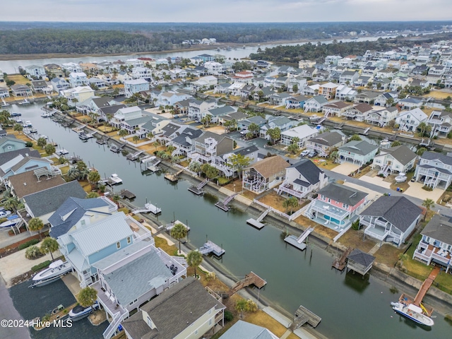 25 Newport St, Ocean Isle Beach, NC 28469 - aerial view of residential area with a large body of water
