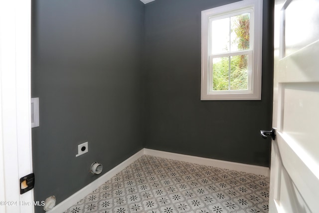 laundry room with hookup for an electric dryer