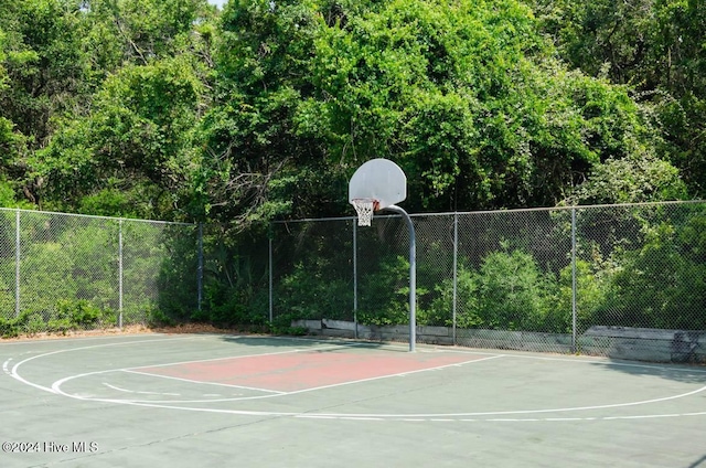 view of basketball court