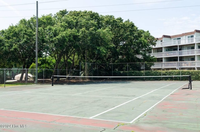 view of tennis court