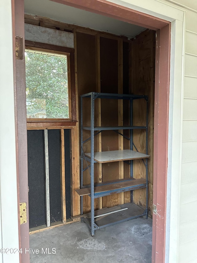 view of storage room