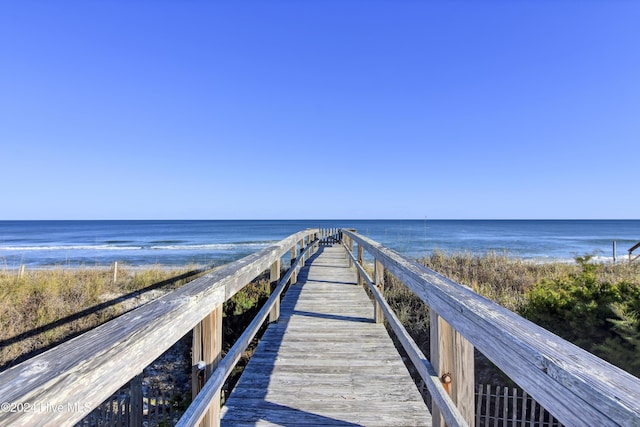 view of property's community featuring a water view