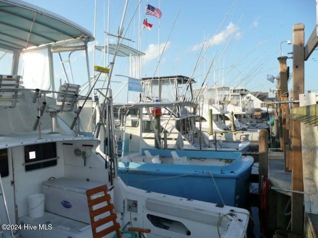 view of dock area