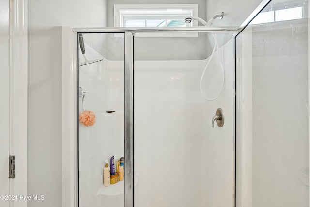 bathroom with walk in shower