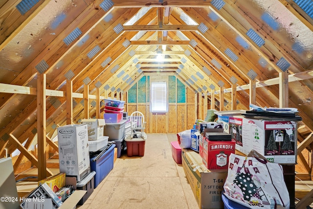 view of attic