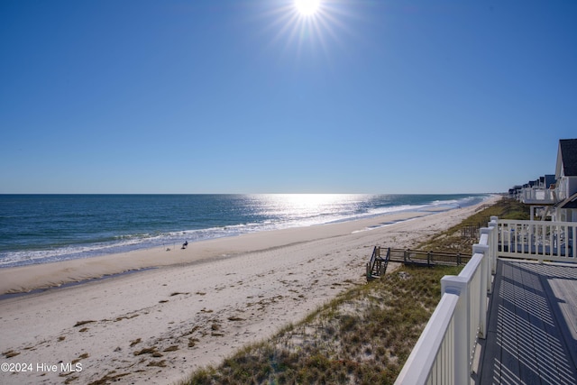 4316 Island Dr, North Topsail Beach, NC 28460 - water view featuring nearby beach